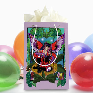 Fairy Lila Red Mushroom Gothic Mittlere Geschenktüte