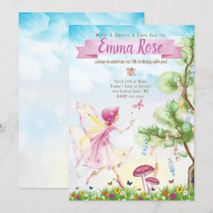 Fairy Magic Birthday Party Einladung