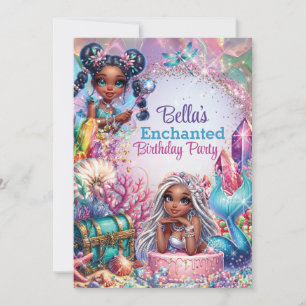 Fairy-Meerjungfrau-Fantasie-Party-Einladung Einladung