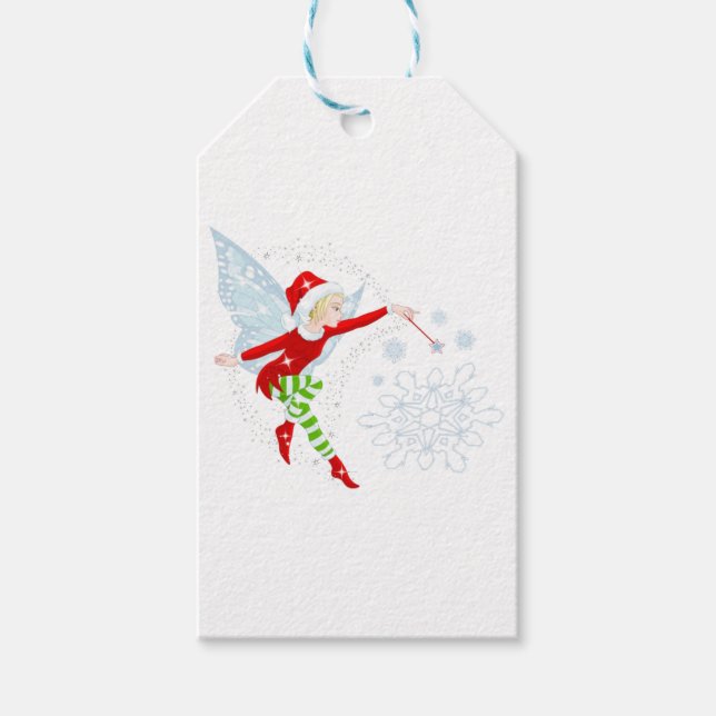 Fairy Merry Weihnachtsgeschenke Tags Geschenkanhänger (Vorderseite)