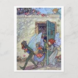 Fairy Mischief Vintag Illustration Postkarte