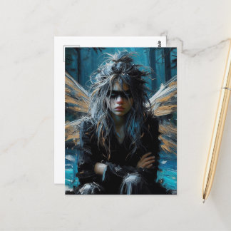 Fairy mit annoyed look postkarte