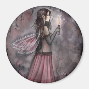 Fairy mit Candle Magnet von Molly Harrison