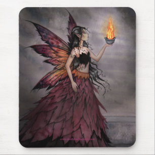 Fairy mit Feuer Mousepad von Molly Harrison