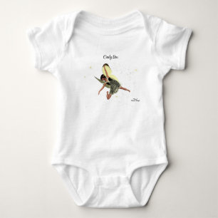 Fairy mit gelben Flügeln Baby Bodysuit Strampler