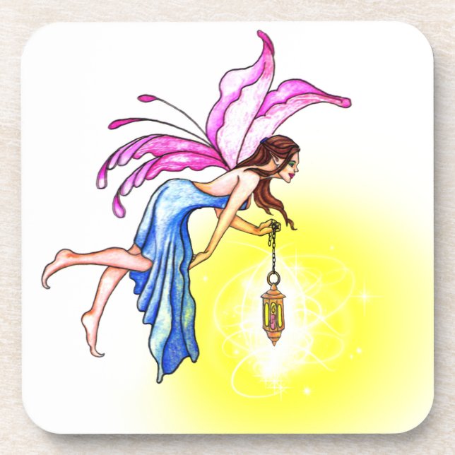 Fairy mit Lantern Untersetzer (Vorderseite)