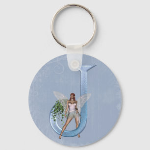 Fairy Monogram J Schlüsselanhänger