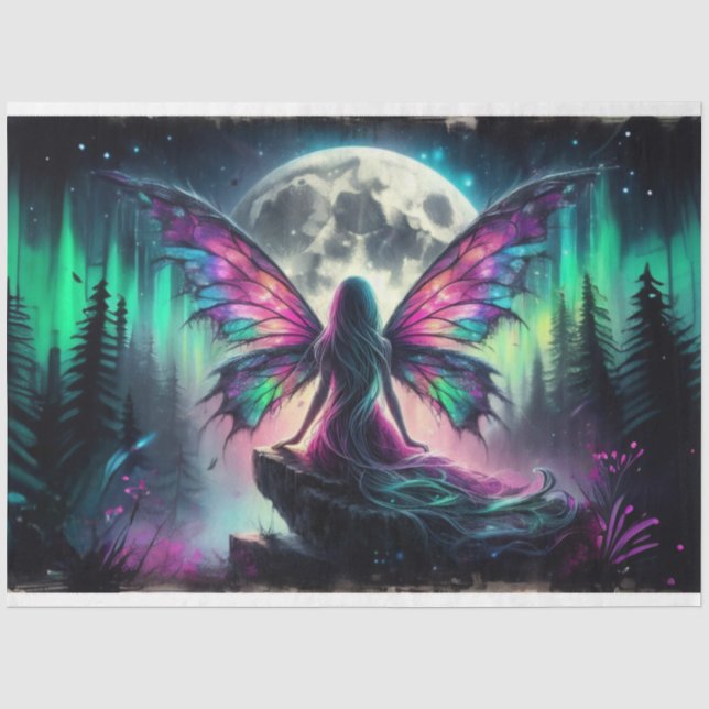 Fairy Moon Cliff Tissue Paper Seidenpapier (Vorderseite)