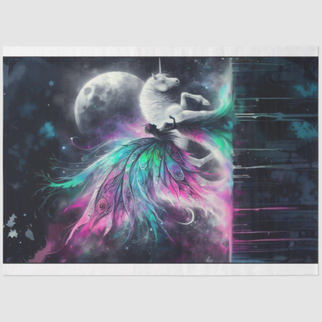 Fairy Moon Pegasus Tissue Paper Seidenpapier (Vorderseite)