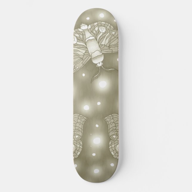 Fairy Moths Skateboard (Vorderseite)