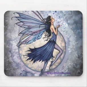 Fairy Mousepad, Midnight Blue von Molly Harrison Mousepad