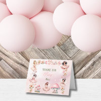 Fairy Mushroom House Pink Birthday