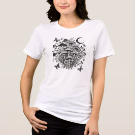 Fairy Mushroom Png Wird Floral open book png Wird  Tri-Blend Shirt