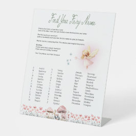 Fairy Name - Fairy First Birthday Sockelschild