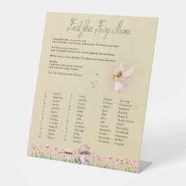 Fairy Name - Fairy First Birthday Sockelschild