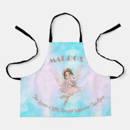 Fairy Niedlich Blue Pink Girls Personal Schürze