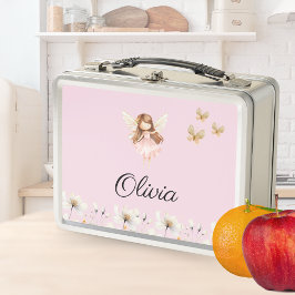 Fairy Niedlich Garden Verzauberter Personalisierte Metall Brotdose