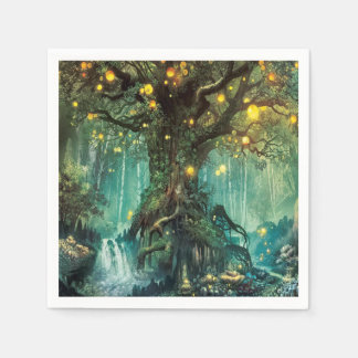 Fairy Night Scene Paper Napkin Serviette