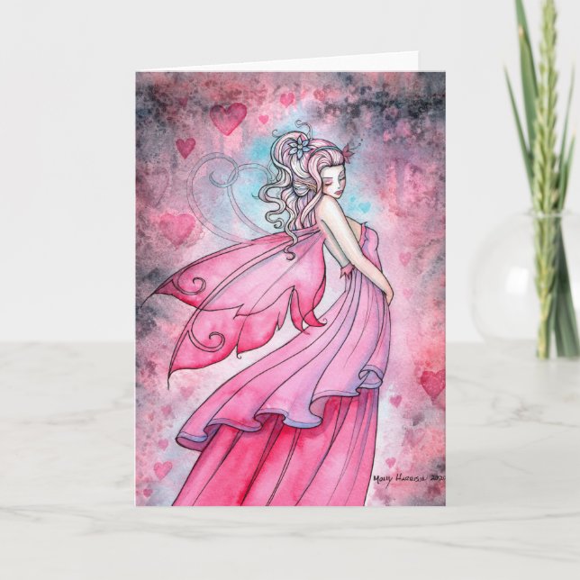 Fairy of Liebe Fantasy Art von Molly Harrison Karte (Vorderseite)