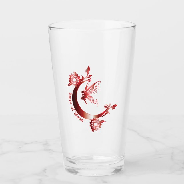Fairy of moon Women Drinkware Glas (Vorderseite)