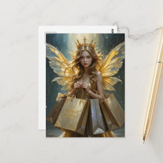 Fairy on a Shopping Spree Postkarte