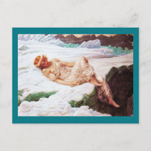 Fairy on Snowy Mountain oder Herz des Schnees Postkarte