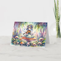 Fairy Playing Viola auf Mushroom Magical Birthday