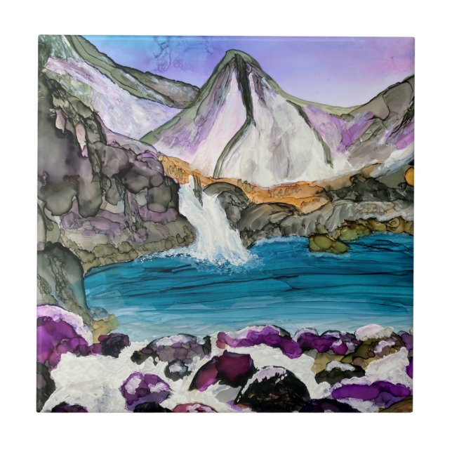 Fairy Pools Skye Scotland    Fliese (Vorderseite)