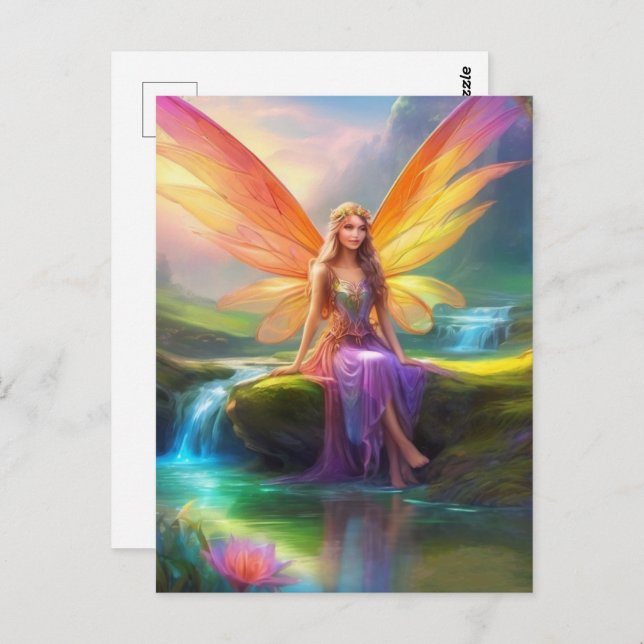 Fairy Postkarte (Vorne/Hinten)