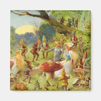 Fairy Prince und Thumbelina im Zauberwald Magnet