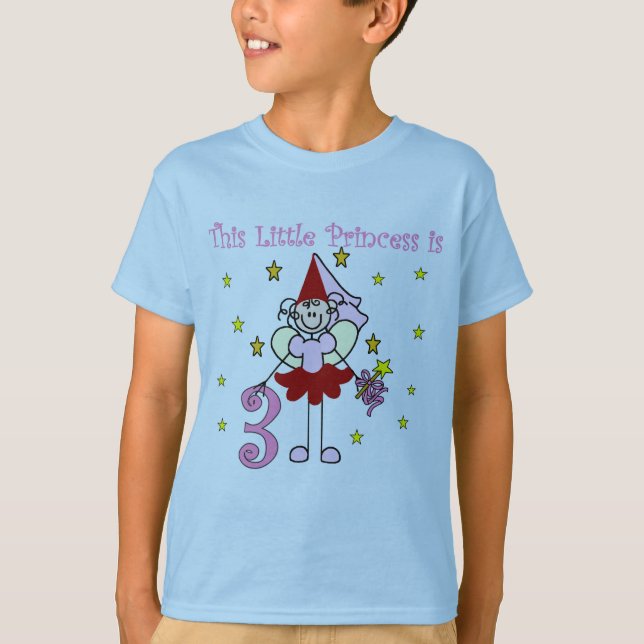 Fairy Princess 3e Anniversaire Tshirts et cadeaux (Devant)