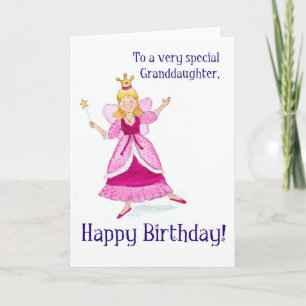 Fairy Princess Carte d'anniversaire pour une petit