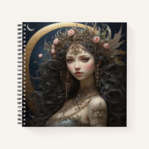 Fairy Princess & Crescent Moon Hard Cover Journal