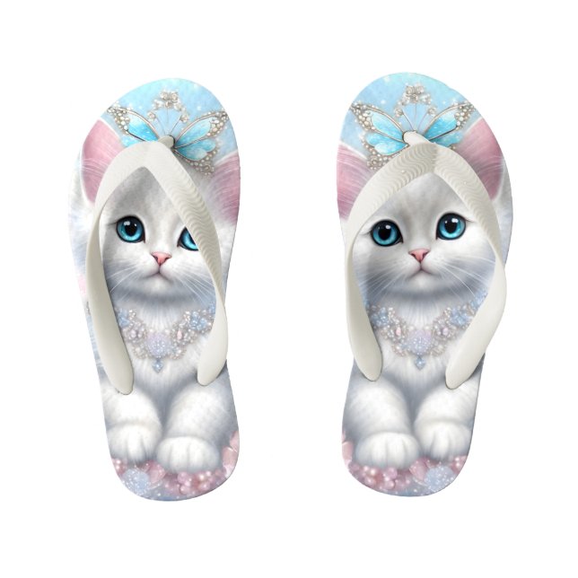 Fairy Princess Kitten Kinderbadesandalen (Fußbett)