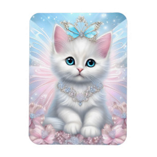 Fairy Princess Kitten Magnet
