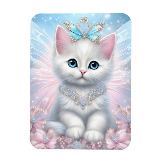 Fairy Princess Kitten Magnet (Vertikal)