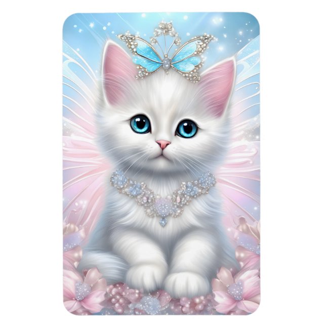 Fairy Princess Kitten Magnet (Vertikal)