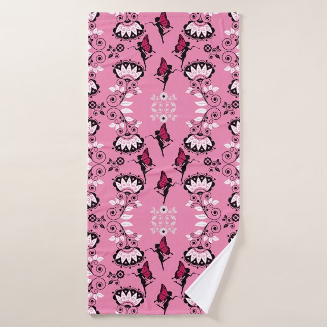 Fairy Princess Pattern Print Badehandtuch (Badehandtuch)