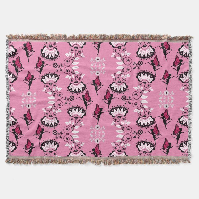 Fairy Princess Pattern Print Decke (Vorderseite)