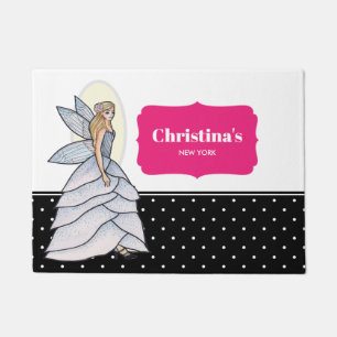 Fairy Princess Petal Dress Illustration Fußmatte