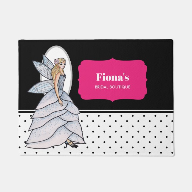 Fairy Princess Petal Dress Illustration Fußmatte (Vorderseite)