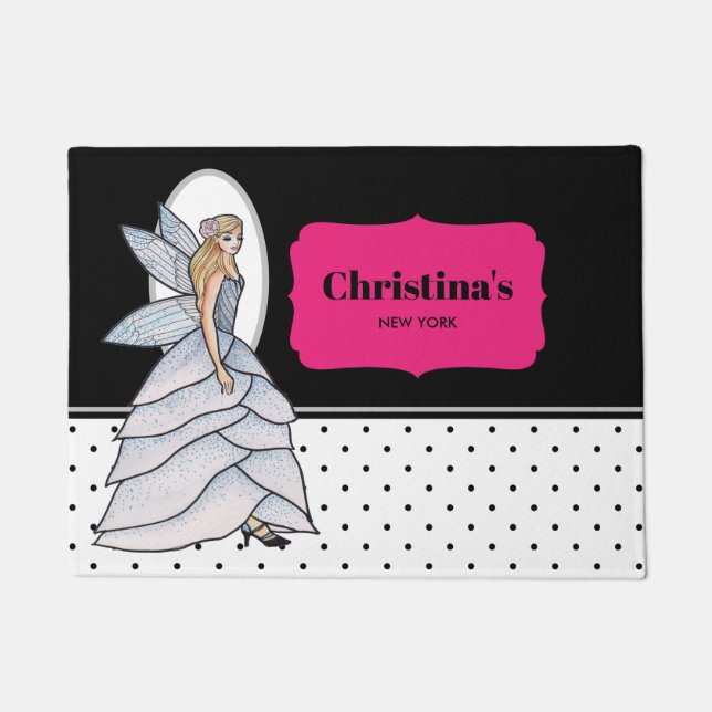 Fairy Princess Petal Dress Illustration Fußmatte (Vorderseite)
