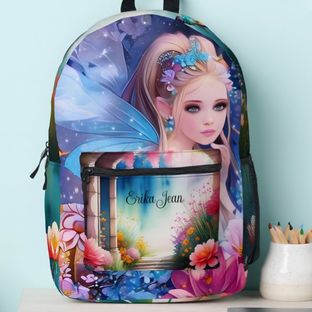 Fairy Princess Watercolor Bedruckter Rucksack (Von Creator hochgeladen)