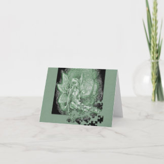 Fairy Puzzle Note Card Karte