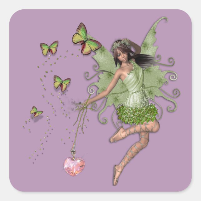 Fairy Queen-Geschenk Quadratischer Aufkleber (Vorderseite)