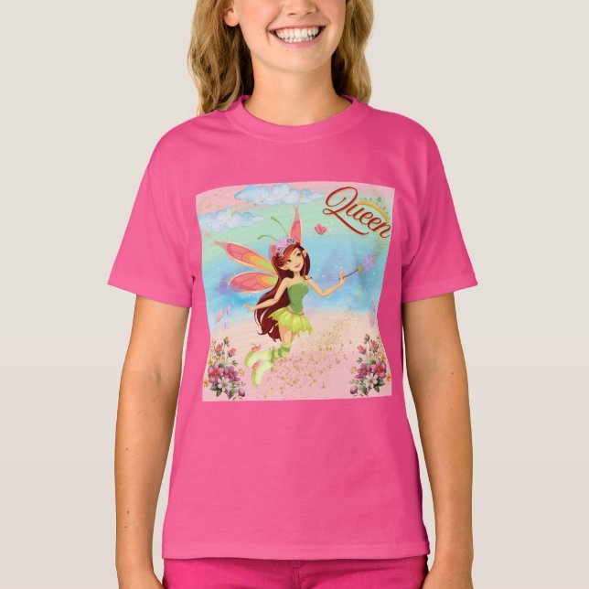 Fairy Queen - Girls Tshirt (Vorderseite)