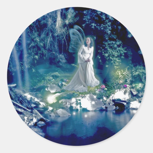 Fairy Queen Runder Aufkleber (Vorderseite)