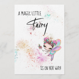 *~* Fairy Rainbow Dust Baby Girl Shower Invitation