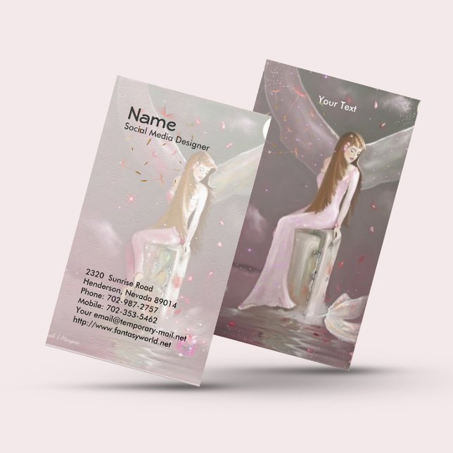 Fairy, Reflektierende Visitenkarte (Von Creator hochgeladen)