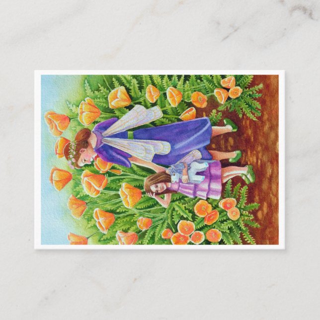 Fairy Rider doppelseitige Akeo-Printwerbung Visitenkarte (Vorderseite)